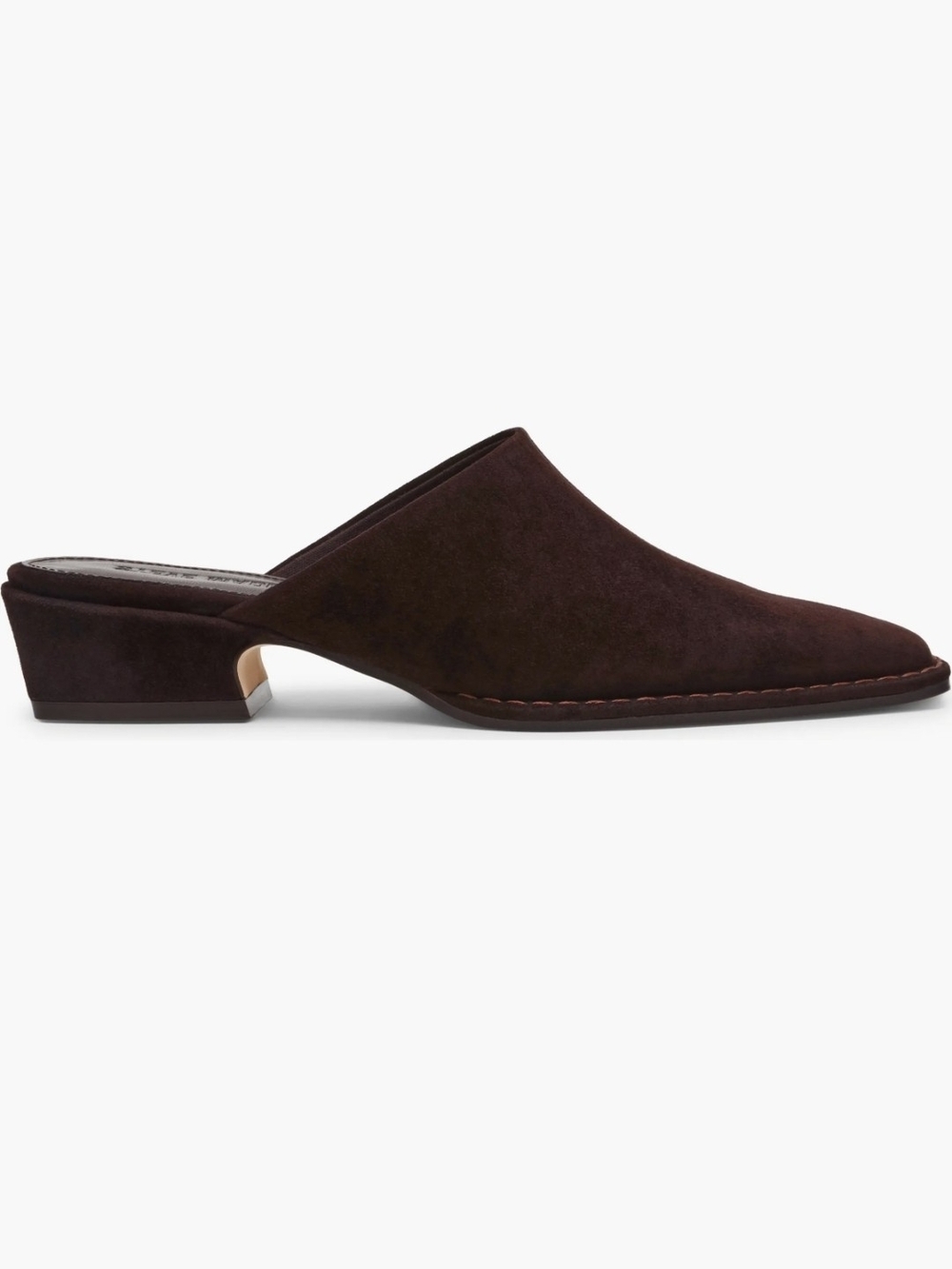 Steve Madden Dark Brown Suede Slip-On Mules
